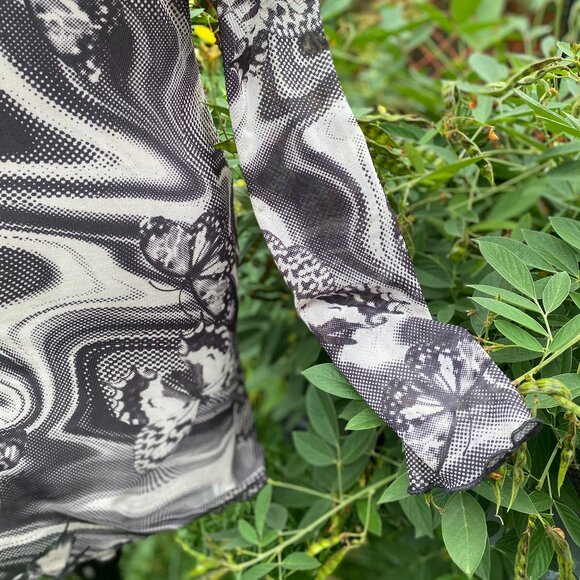 Urban Outfitters UO Alessia Mock Neck Mini Dress Size Medium - Picture 4 of 16